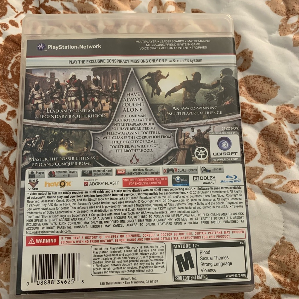 PS3 Assassins creed brotherhood video - Picture 2 of 4